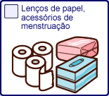 Lenos de papel,acessrios de menstruao