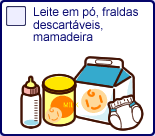 Leite em pE fraldas descartveis, mamadeira